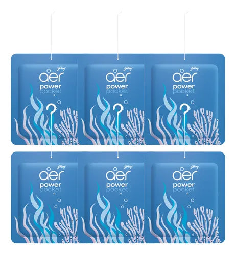 Aromatizador de ambiente AER power pocket Brisa Marina 6 unidades