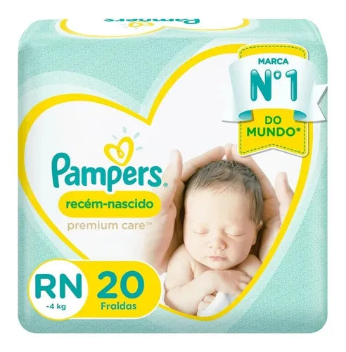Pañales Pampers Premium Care Rn Prematuros 20 unidades