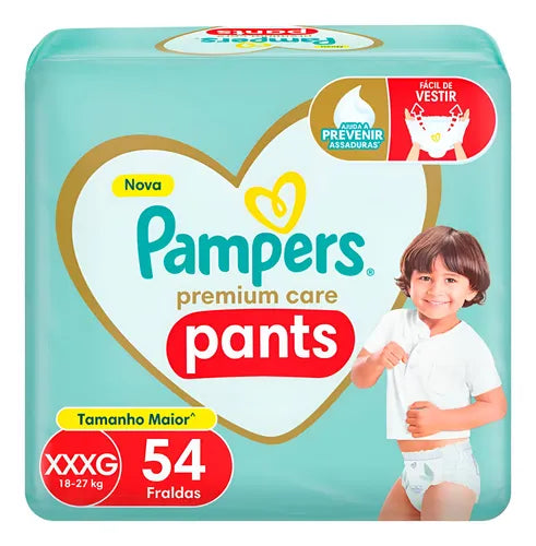 Pants Pampers Premium Care XXXG - 54 unidades