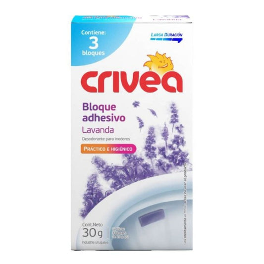 Desodorante Inodoro Crivea Bloque Adhesivo Lavanda - 30 gramos