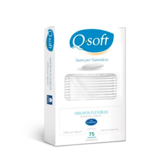 Cotonetes Qsoft Hisopos Ecológicos - 75 Unidades