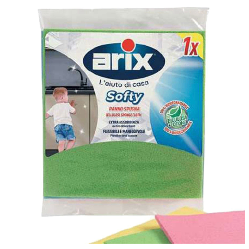Trapo Paño Arix de celulosa natural, 100% biodegradable