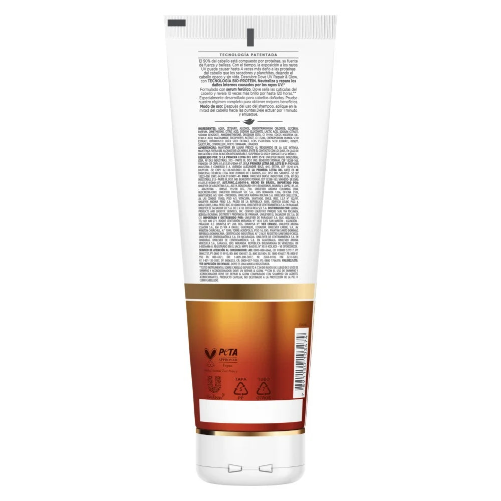 Acondicionador Dove UV Repair & Glow 250 ml
