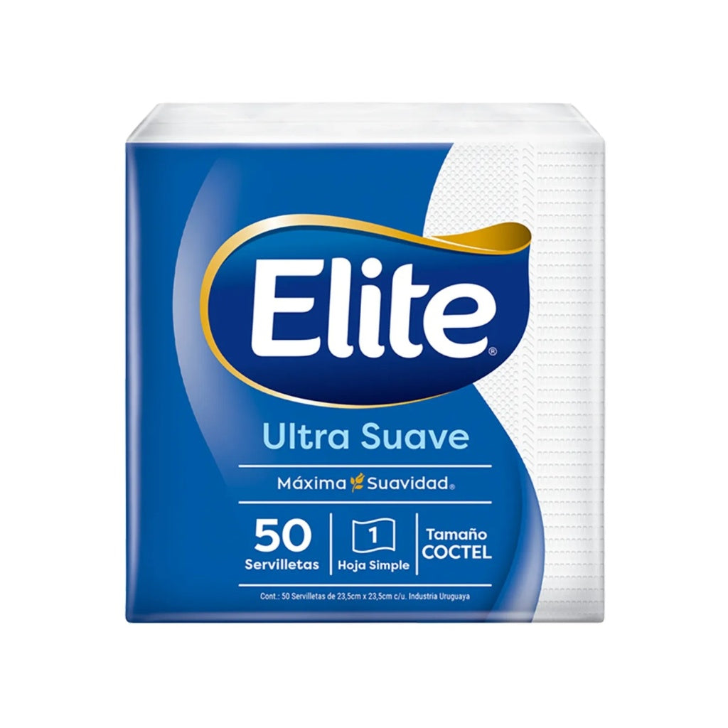Servilletas De Cocktail Elite - 50 Unidades
