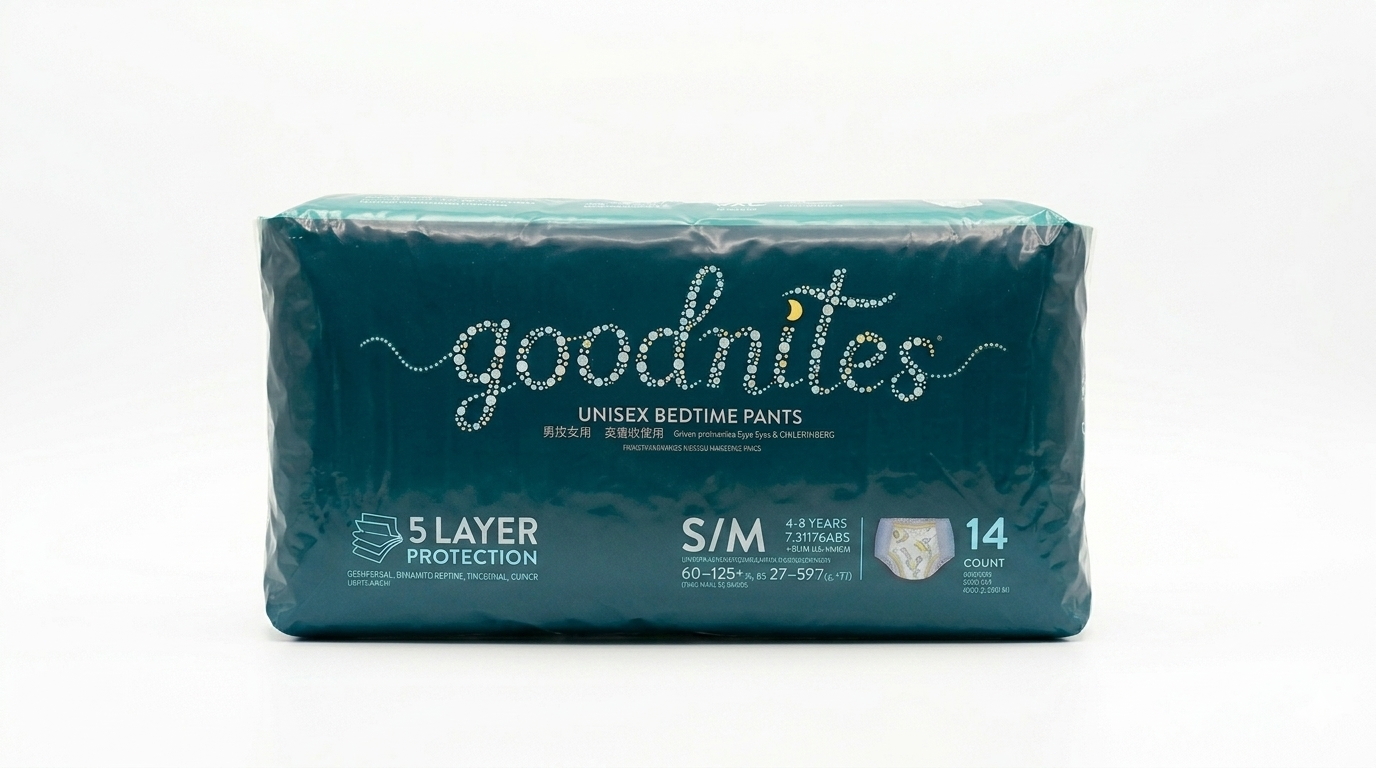 Goodnites Bombacha o Calzón Pants Nocturno Descartable para Niños Talle 17 a 36 kg x 14 unidades