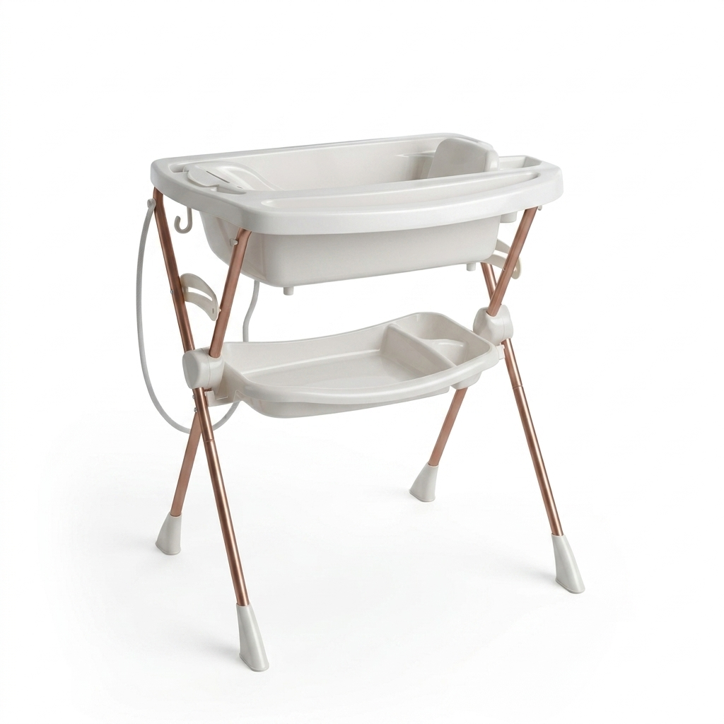 Bañera Para Bebé Con Soporte Plegable Burigotto