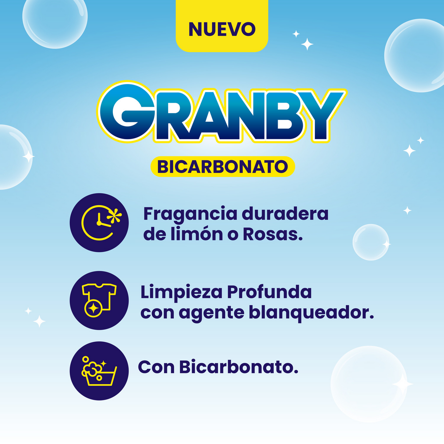 Jabón Líquido para Ropa Granby Rosas 3 Litros