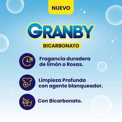Jabón Líquido para Ropa Granby Rosas 3 Litros