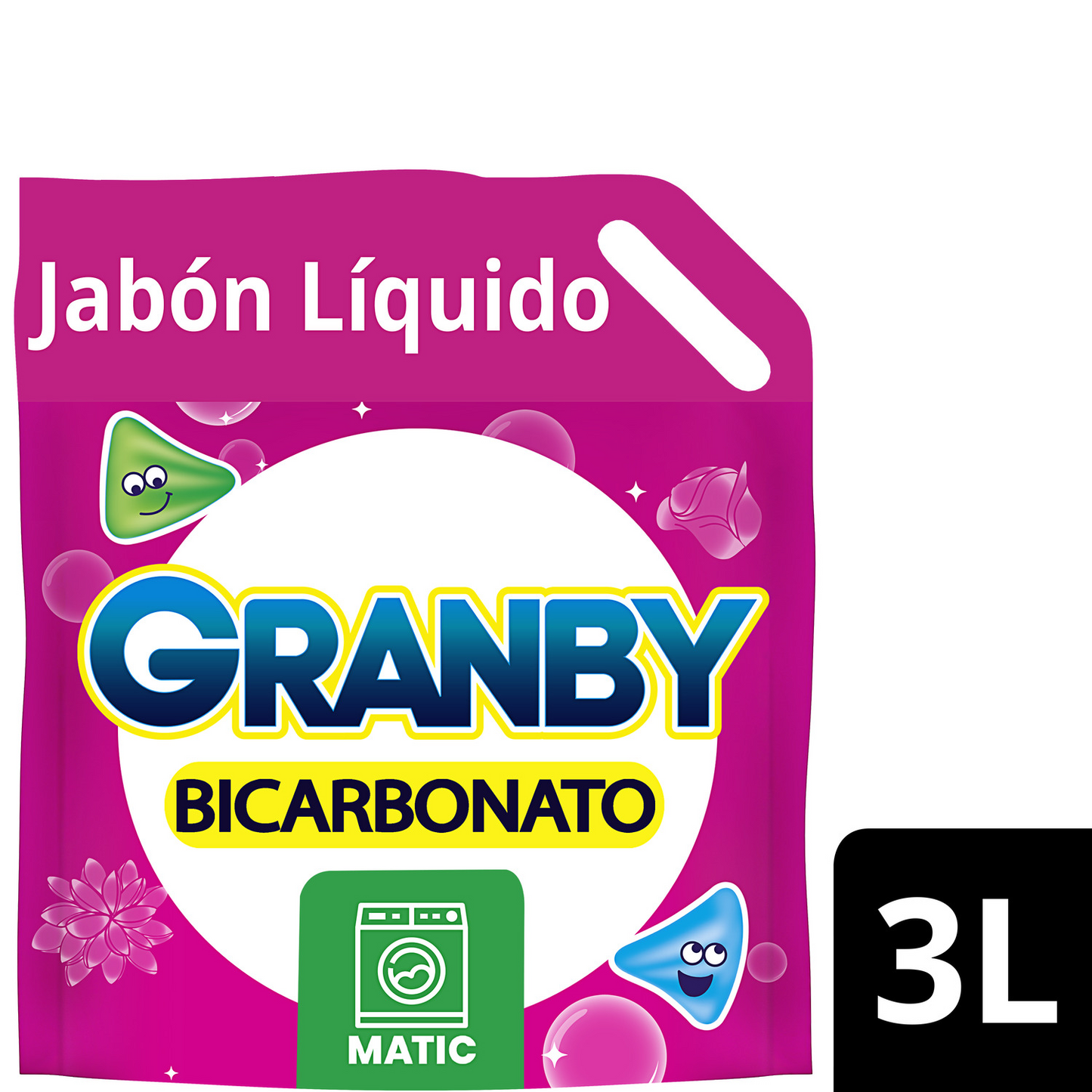 Jabón Líquido para Ropa Granby Rosas 3 Litros