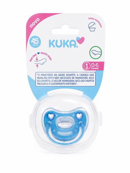 Chupete Elegance Plus Anatómico Kuka Con Estuche Azul T1