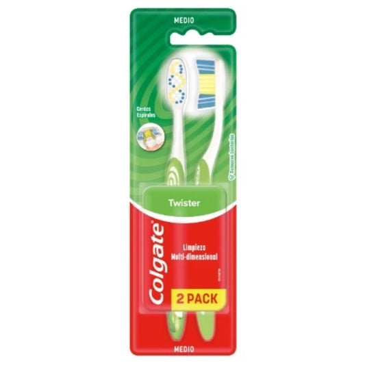 Cepillo De Dientes Colgate Twister 2 Unidades
