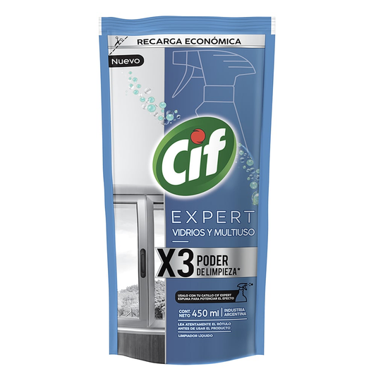 Limpiador Cif Líquido Expert Vidrios Y Multiuso - 450 ml