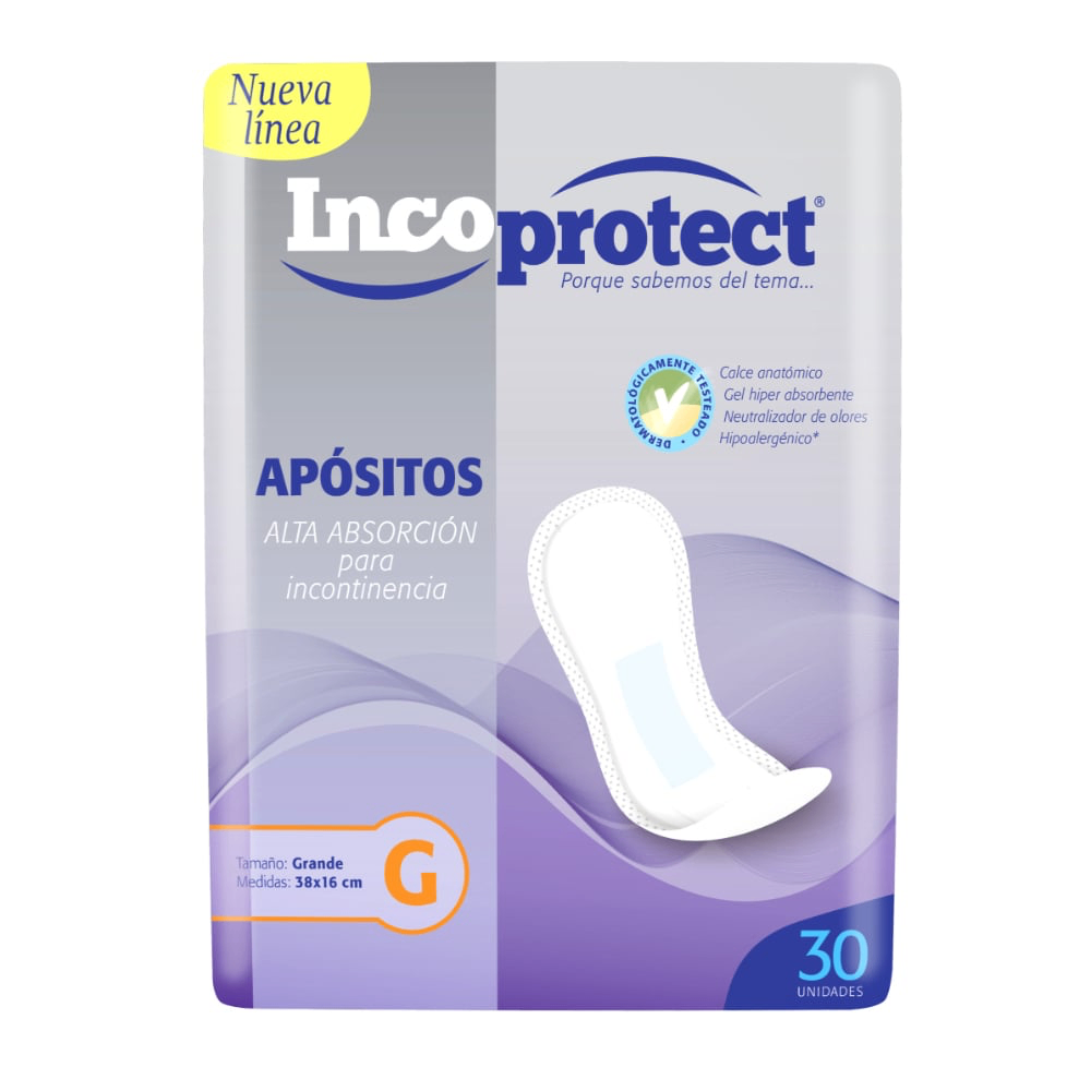 Apósitos Incoprotect Incontinencia G 30 Unidades