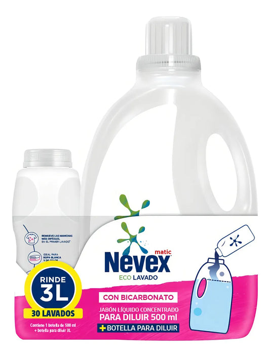 Jabón Líquido Nevex Concentrado Diluible 500ml + Botella