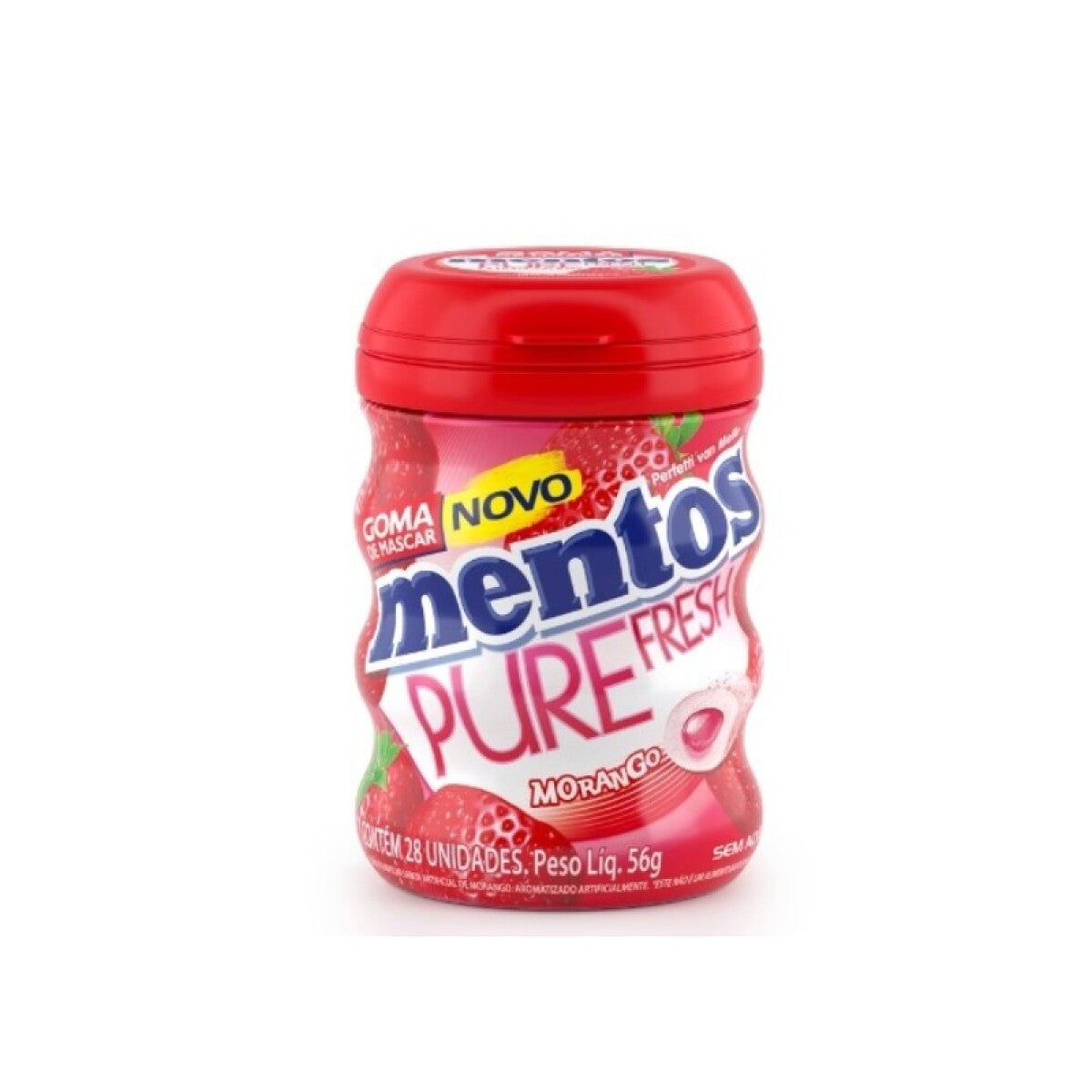 Chicles Mentos Gum Frutilla 56 gramos.