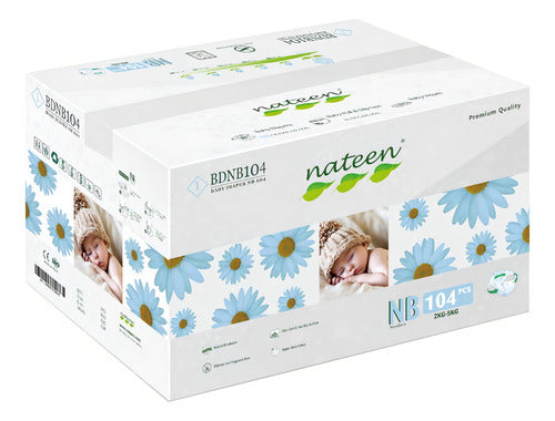 Nateen Pañales Premium NB BOX - 104 Unidades