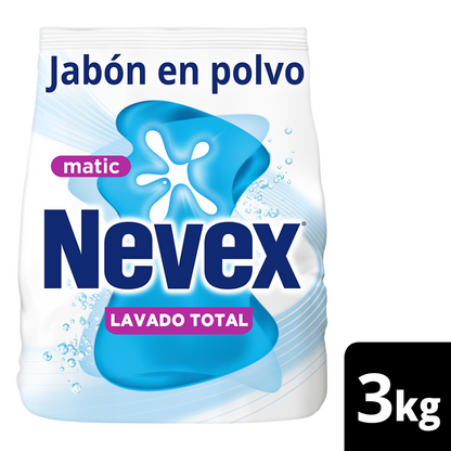 Jabón en Polvo para Ropa Nevex Clásico 3 kg