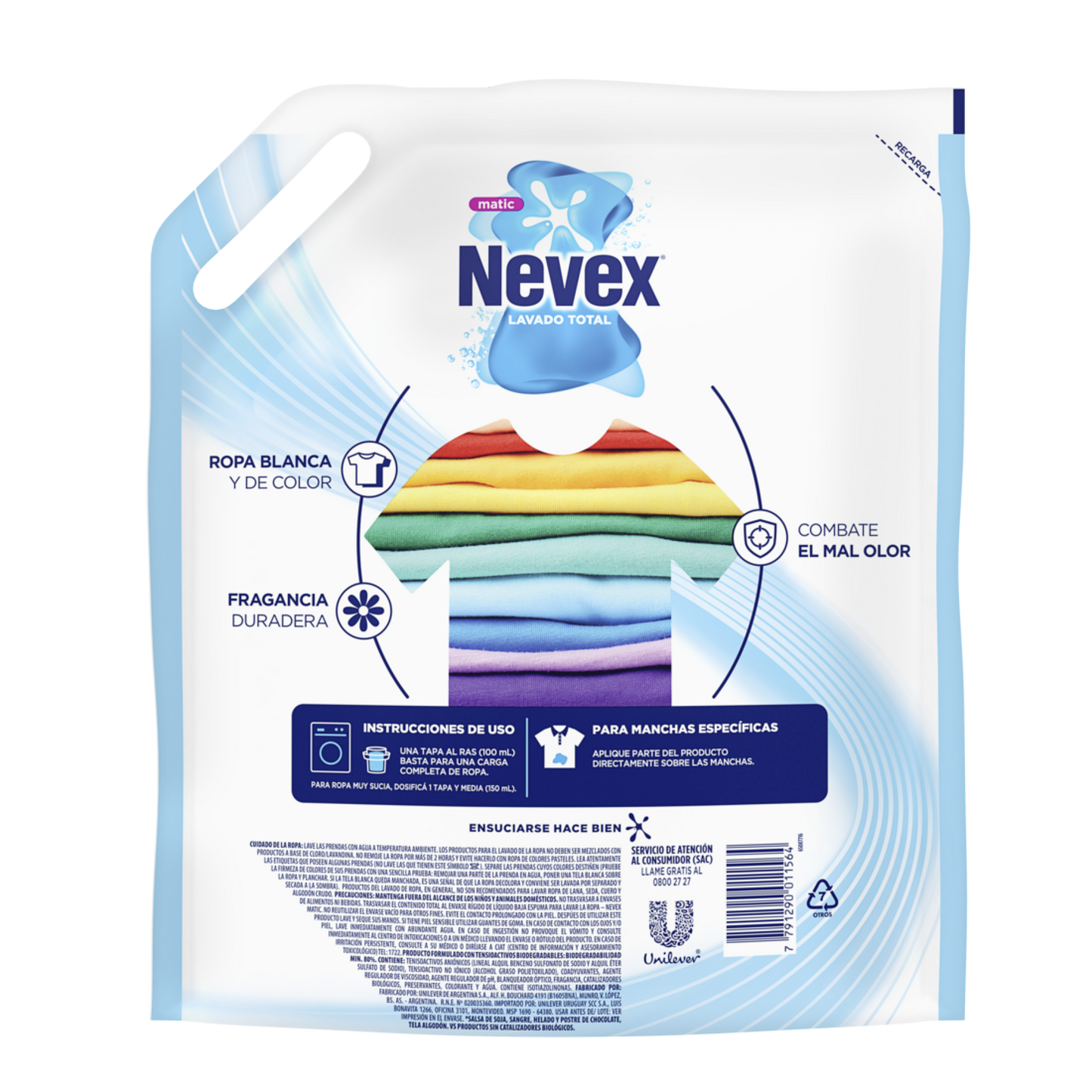 Jabón Líquido para Ropa Nevex 3 Litros