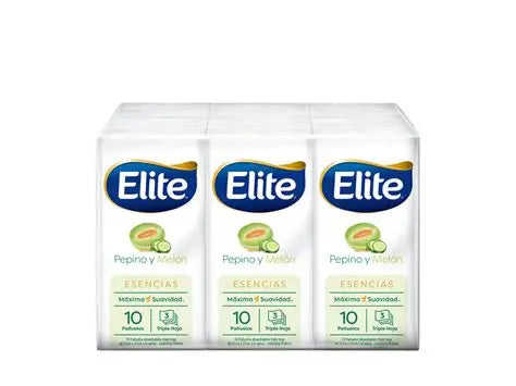 Pañuelos Elite Pack 6 unidades Esencia Pepino y Melón