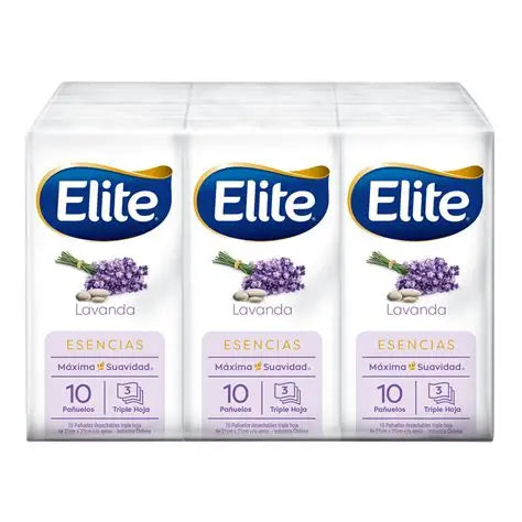 Pañuelos Elite Pack x 6 unidades Esencia Lavanda