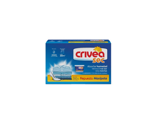 Absorbente de Humedad Crivea Repuesto Maxi Pote – 350 gramos