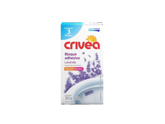 Desodorante Inodoro CRIVEA Bloque Adhesivo Lavanda 30 gr