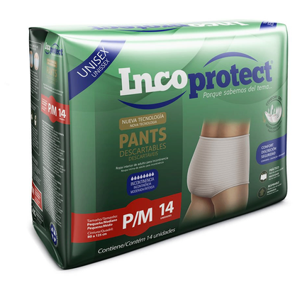 Pants Incoprotect P/M - 14 Unidades