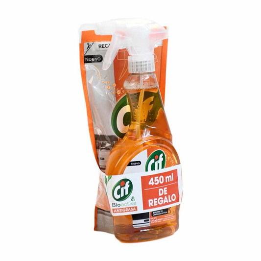 Pack Limpiador CIF Antigrasa 500 ml + Doypack 450 ml