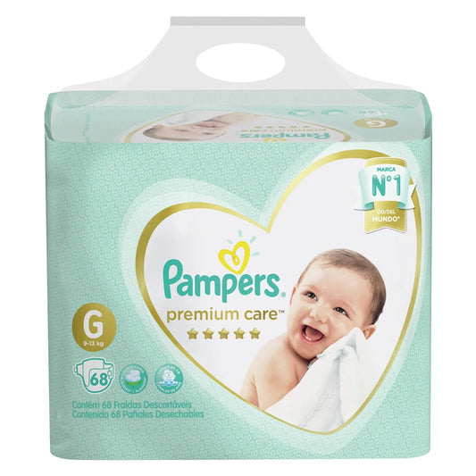 Pañales Pampers Premium Care G - 68 unidades