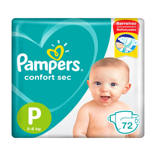 Pañales Pampers Confort Sec P - 72 unidades