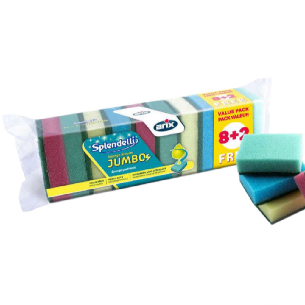 Esponjas de colores Arix - Pack 8+2 Unidades