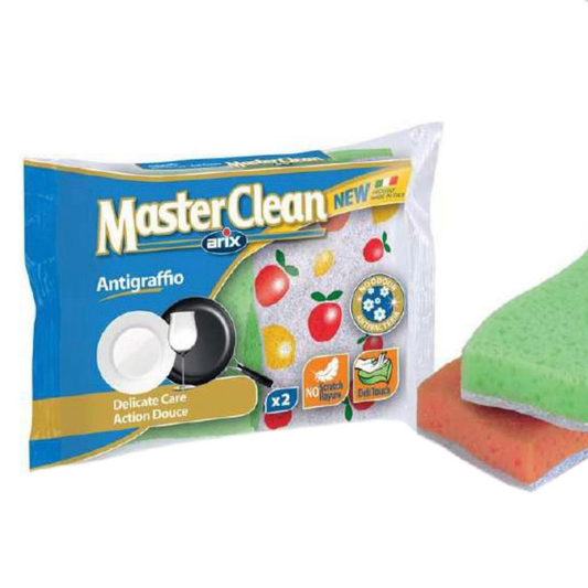 Esponja Arix, Fibra Anti rayones - 2 unidades