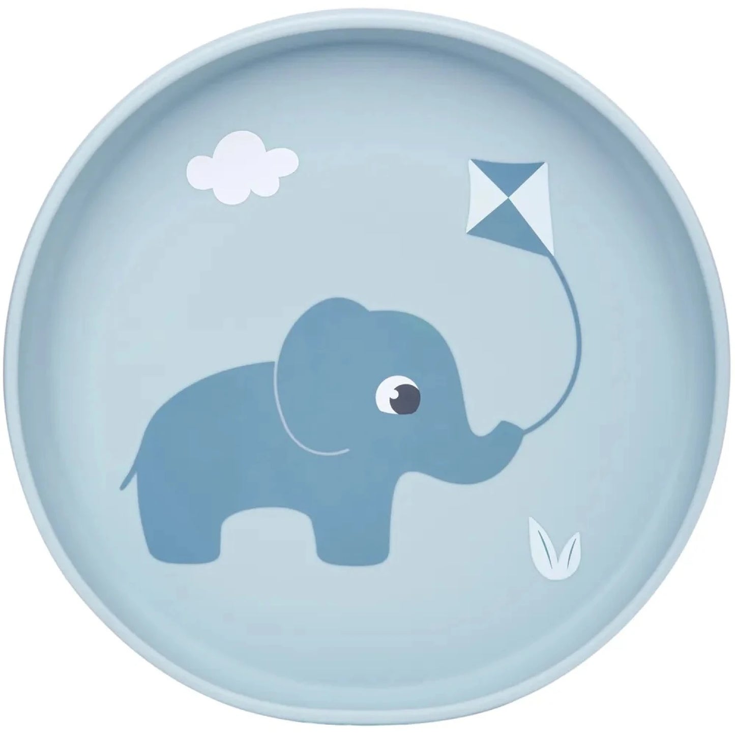 Plato de Silicona para Bebés con Ventosa Color Azul - Buba