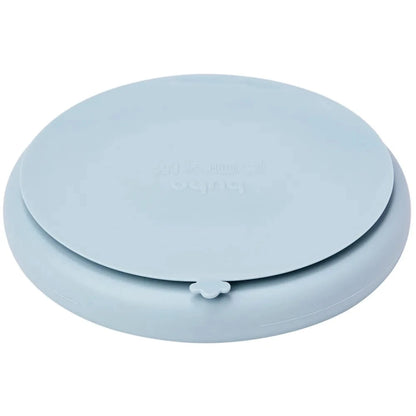 Plato de Silicona para Bebés con Ventosa Color Azul - Buba