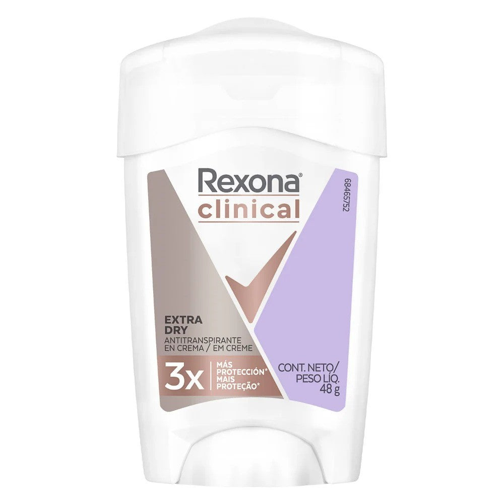 Desodorante En crema Rexona Clinical Woman Extra Dry - 48 gramos