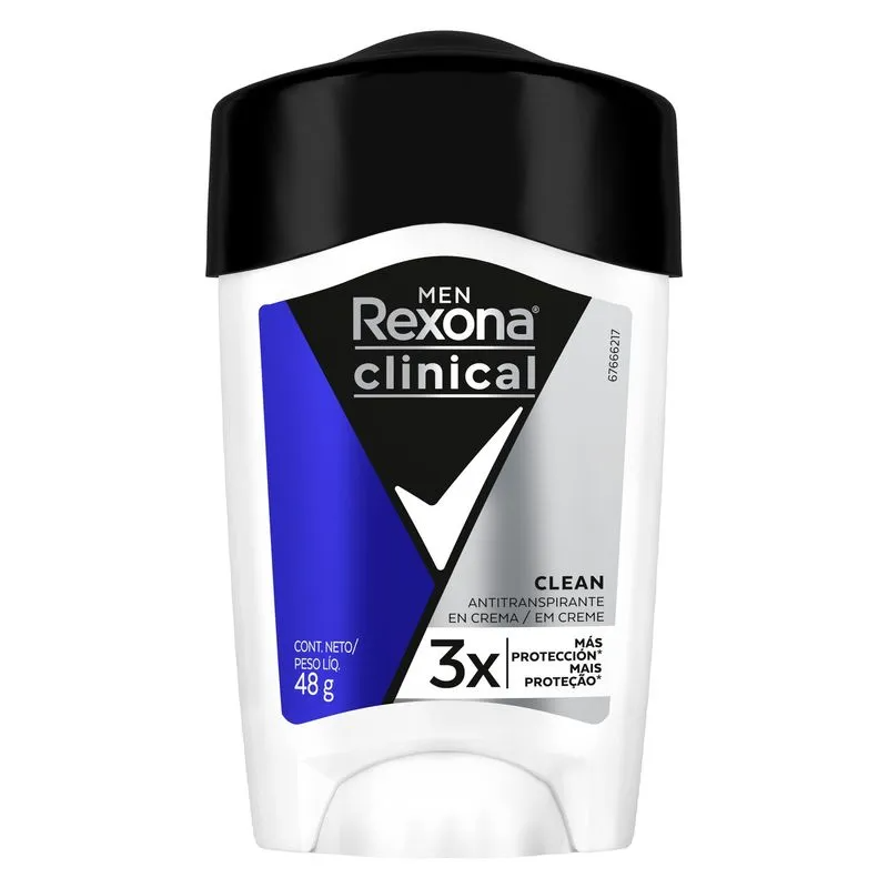 Desodorante En Crema Rexona Clinical Classic Men - 48 gramos