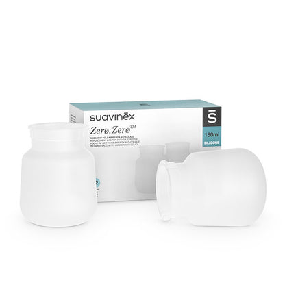 Bolsas De Recambio Para Biberon Zero 180ml 2pzas Suavinex Color Transparente