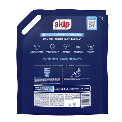Jabón Líquido para Ropa Skip Regular 3 Litros