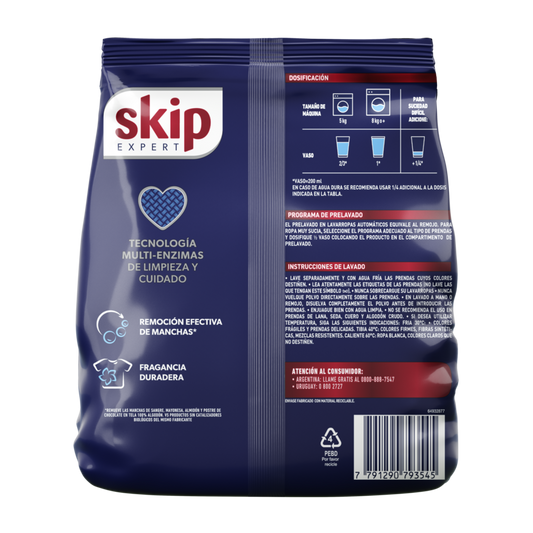 Jabón en Polvo para Ropa Skip pH Balance 2.5 kg