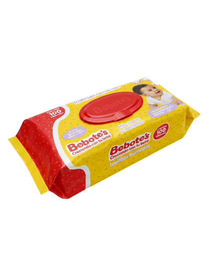 Toallitas Húmedas Bebotes 100 Unidades