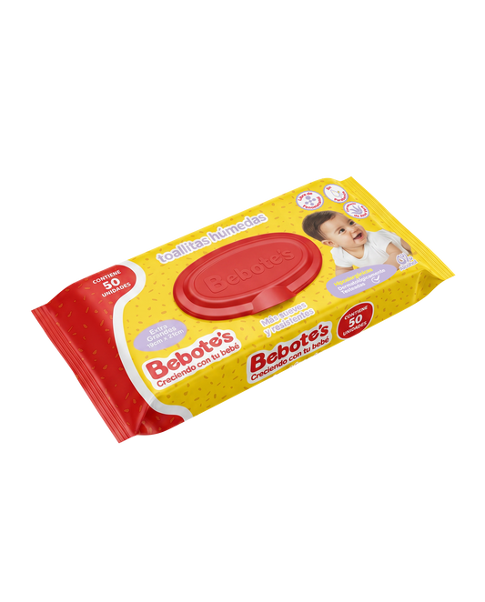 Toallitas Húmedas Bebotes 50 Unidades