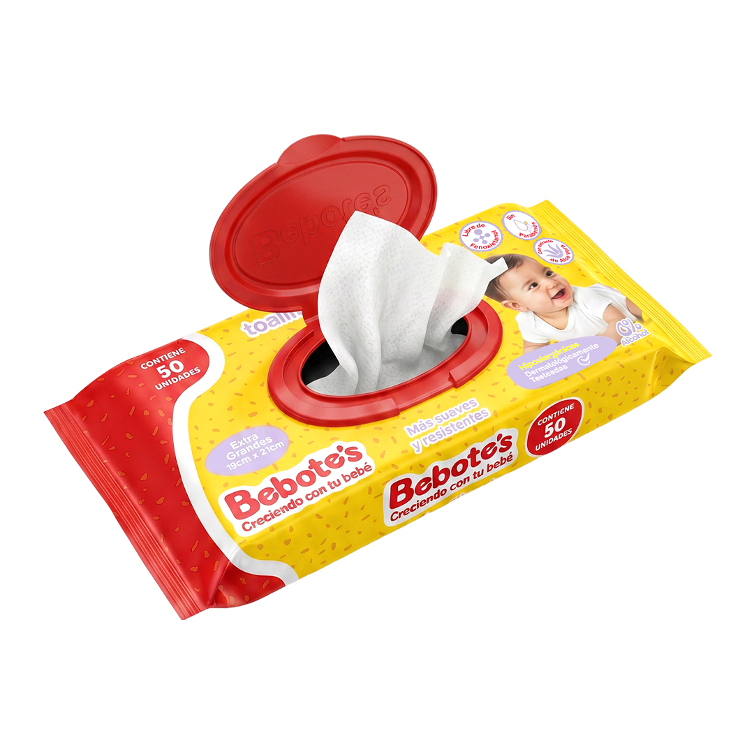 Toallitas Húmedas Bebotes 50 Unidades