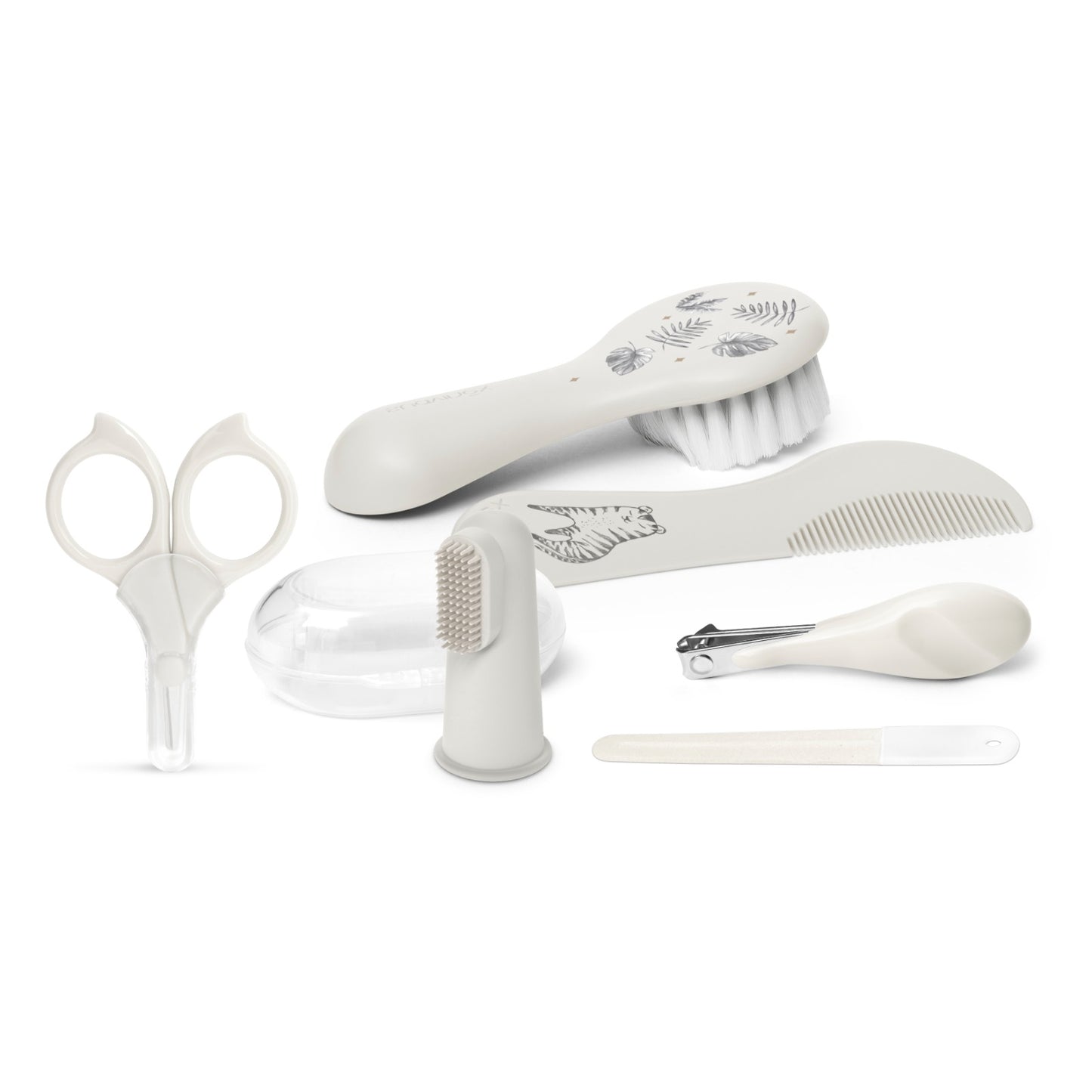 Set Higiene Y Cuidado Diario Bebés +0m Suavinex De 6 Piezas Color Gris