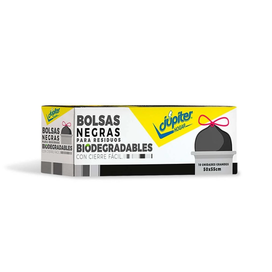 Bolsa de Residuos Júpiter Negra en caja 50 x 55 cm - 10 Unidades