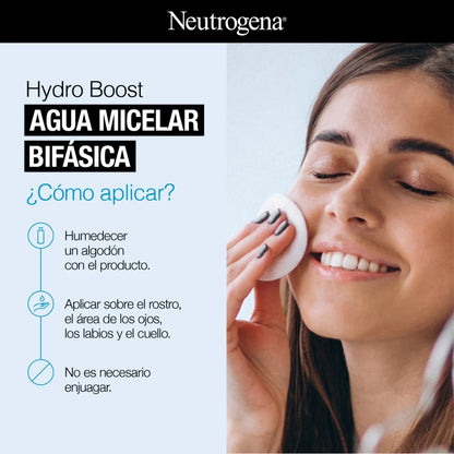 Agua Micelar Neutrógena Hydro Boost Bifásica 200 ml