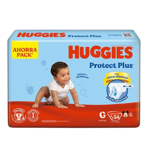 Pañales Huggies Protect Plus G - 54 unidades
