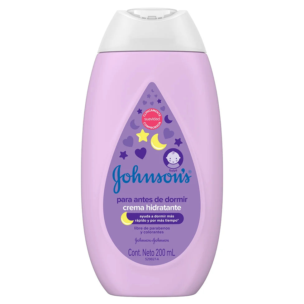 Crema Hidratante Johnson's Antes De Dormir 200 ml