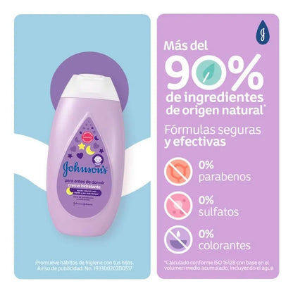 Crema Hidratante Johnson's Antes De Dormir 200 ml