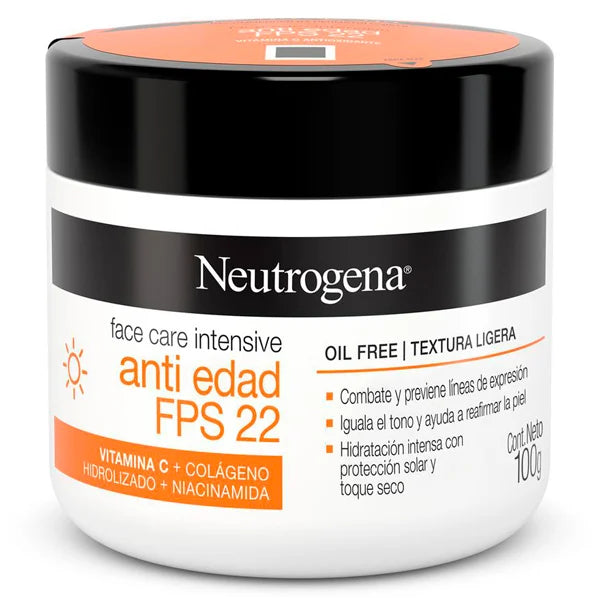 Crema Neutrogena Antiedad FPS22 100 g