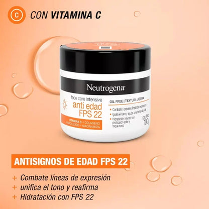 Crema Neutrogena Antiedad FPS22 100 g